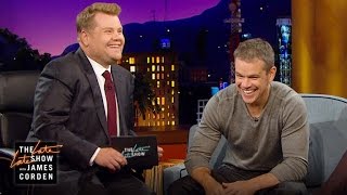 Boston Accent Lesson w Matt Damon [upl. by Gnaig]