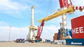 Installation Commissioning and Testing 3000mt Huisman Offshore Mast Crane [upl. by Ameline371]