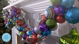 Holiday DIY Colorful Ornament Garland  Martha Stewart [upl. by Aniuqal606]