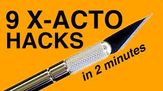 9 Xacto Knife HACKS in 2 MINUTES [upl. by Gregson]