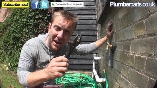 HOW TO CHANGE A FAULTY OUTSIDE TAP  Plumbing Tips [upl. by Abisha320]