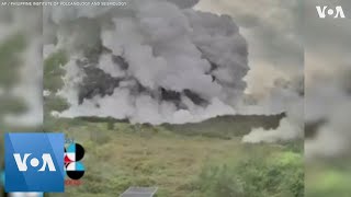 Timelapse Footage of Eruption From Inside Taal Volcano [upl. by Ogeid]