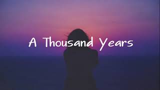 A Thousand Years   1 HOUR [upl. by Romeon]