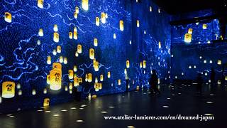 PARIS  Atelier des Lumières DREAMED JAPAN Immersive Art Exhibition [upl. by Limaj]