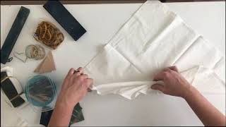 Itajime shibori folding techniques [upl. by Rodriguez]