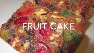 FRUIT CAKE  How to make FRUITCAKE Recipe [upl. by Maloy]