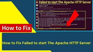 Failed to start The Apache HTTP Server Ubuntu [upl. by Brag95]