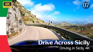 Across Italy in 4K 7 Driving in Sicily to Palermo [upl. by Nahtnamas641]