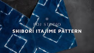 DIscovering Japanese Shibori  Itajime Pattern [upl. by Robi691]