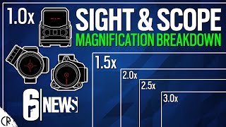 Sight amp Scope Magnification Breakdown  6News  Rainbow Six Siege  Shadow Legacy [upl. by Asyen920]