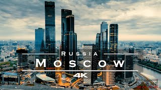 Moscow Russia 🇷🇺  by drone 4K [upl. by Ayal662]