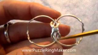 4 Band Puzzle Ring Solution  PuzzleRingMakercom [upl. by Michael]