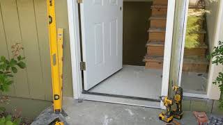 Jeld Wen Front Door Installation  Really crappy products and craftsmanship PART 1 [upl. by Nuncia]