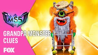 The Clues Grandpa Monster  Season 5 Ep 4  THE MASKED SINGER [upl. by Shull]