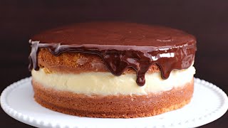 Boston Cream Pie Recipe [upl. by Lymann]