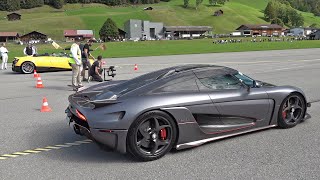 Koenigsegg Regera vs Pagani Huayra Roadster [upl. by Nnaarat]