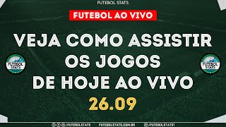 Jogos de Hoje  Como Assistir Futebol Ao Vivo na TV Guia dos jogos Internet Online  2609 Futemax [upl. by Shulock]