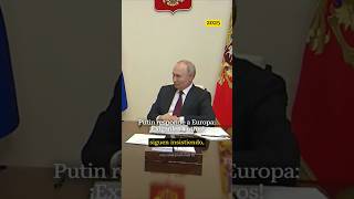 Putin reflexiona sobre las exigencias europeas en las negociaciones por Ucraniaputin rusia guerra [upl. by Aro219]