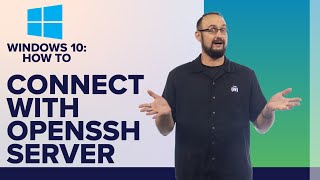 How to connect to Windows 10 using OpenSSH Server [upl. by Ynehteb288]