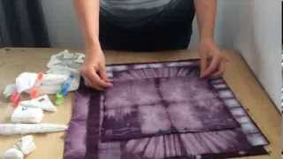 Shibori folding tutorial [upl. by Lartnom]