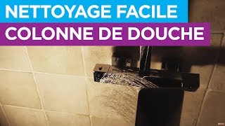 Tuto COMMENT NETTOYER le CALCAIRE et PROTÉGER votre COLONNE de DOUCHE [upl. by Fougere]