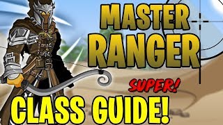 AQW  Master Ranger Class Guide Enhancements Class Skills Combos Soloing Farming PvP [upl. by Anaher]