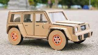 How to Make a Car Mercedes G63 from Cardboard  DIY Mercedes Car  YP Studio [upl. by Nicoline160]