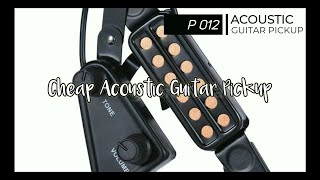 P 012 Acoustic Guitar Sound Hole Pickup Magnetic Transducer Sound Test [upl. by Engedus]