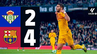 BETIS 2 vs 4 FC BARCELONA  LALIGA 202324 MD21 [upl. by Rozamond]