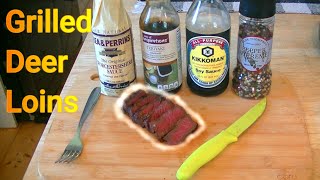 Grilling DEER Tenderloin  BEST Venison Marinade [upl. by Snoddy984]