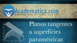 Planos tangentes a superficies parametricas [upl. by Ydwor21]