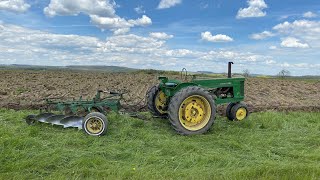 John Deere 60 Plowing [upl. by Setarcos]