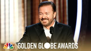 Ricky Gervais Monologue  2020 Golden Globes [upl. by Mallina]