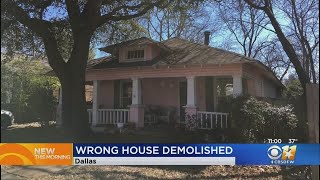 MixUp Leaves Wrong Home Demolished In Dallas [upl. by Anitnoc334]