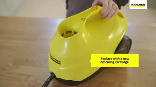 Karcher SC3 Steam Cleaner  Reset The Descaling Cartridge [upl. by Srednas]