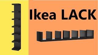 Install ikea lack shelf [upl. by Okiron]