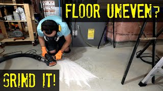 Uneven Concrete Floor  Grind it [upl. by Nevins]