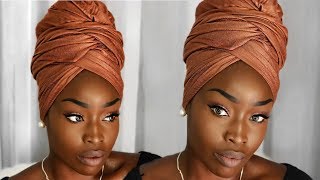 Easy Turban  Headwrap Tutorial [upl. by Trixie706]