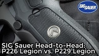 SIG Sauer P226 Legion vs P229 Legion Comparison [upl. by Rob116]