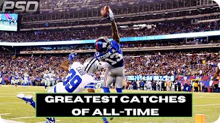 10 Greatest NFL Catches of AllTime [upl. by Yerac]