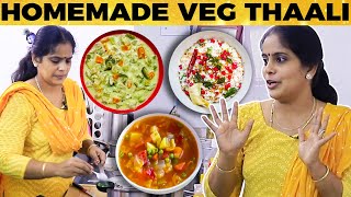 Simple amp Easy Lunch  Best Veg Thaali Home Style Recipe ft Chitra Murali [upl. by Hecker]