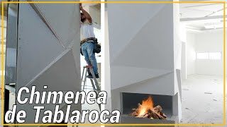 Como hacer una Chimenea de Tablaroca [upl. by Brazee88]