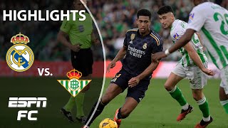 Real Betis vs Real Madrid  LALIGA Highlights  ESPN FC [upl. by Arihas778]