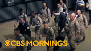 Marines receive heros welcome firstclass treatment on return home [upl. by Egidio]