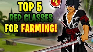 AQW  TOP 5 REPUTATION Classes For FARMING In AQW NonMember  GAMEPLAY [upl. by Llacam]