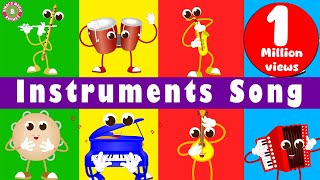 Instruments Song  Toddler Rhymes  Educational Kids Song  Bindis Music amp Rhymes [upl. by Irelav]