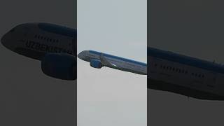 RARE Uzbekistan 7878 Takeoff at JFK airport shorts [upl. by Gerladina]