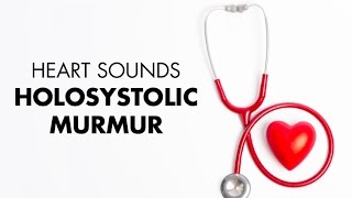 Holosystolic Murmur  Heart Sounds  MEDZCOOL [upl. by Yrrot]