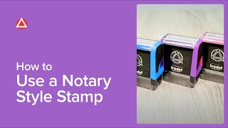 How To Use A Notary Style Stamp [upl. by Lolita190]