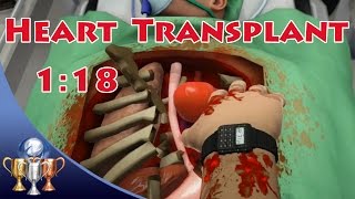 Surgeon Simulator PS4  Heart Transplant  Surgery 118 Kali Mah Trophy Guide [upl. by Ayian]